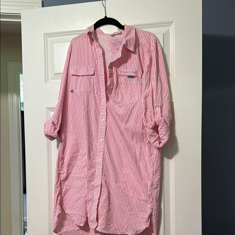 Vineyard Vines Pink Casual Button Down Shirt